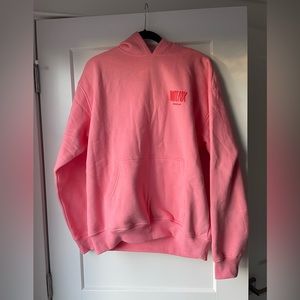 White Fox Hoodie. Size S/M. Just bought and never worn. OVERSIZED.